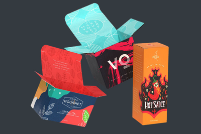picture of folded cartons